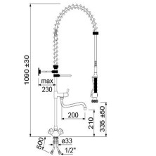 Grifo de ducha dos aguas  y grifo bajo 34-548907
