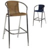 Taburete de Rattan sintético para Barra 29-ABADIA
