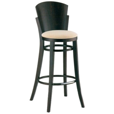 Taburete de Madera de Haya asiento Tapizado 29-MONROY