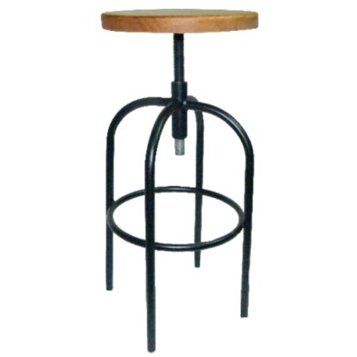 Taburete Retro con asiento Madera 29-Eljas