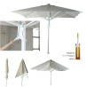 Parasol de Terraza GRANADA de 3 x 3m para empotrar.
