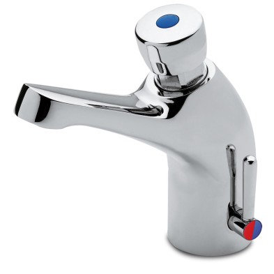 Grifo de lavabo temporizado un agua 06-464602
