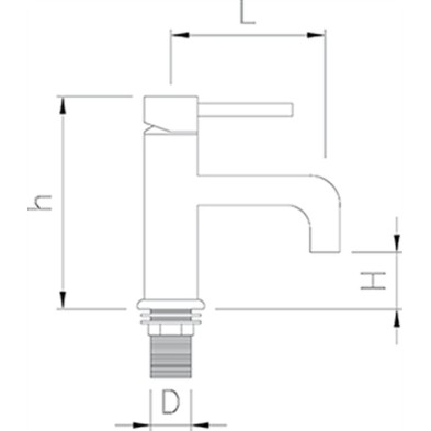 Grifo de lavabo con monomando 06-465206