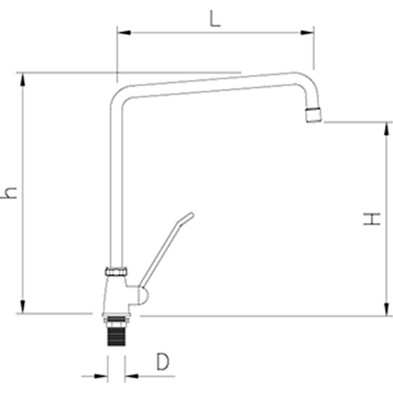 Grifo industrial sobremesa giratorio 06-463226