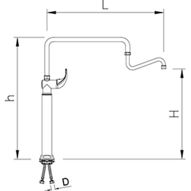 Grifo un agua columna  orientable 06-463212