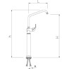 Grifo medio con un agua columna  orientable 06-463210