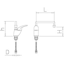 Grifo bajo dos aguas cuarto de vuelta 06-463422