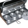 Aplasta Hamburguesas Oval 06-441852  Inox 4 unidades.