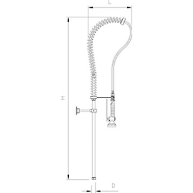 Grifo de ducha de agua directa