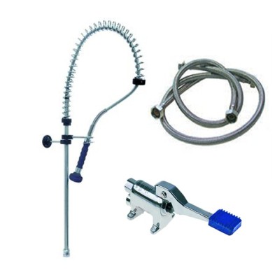 Grifo completo con pedal y ducha 34-542915+ducha