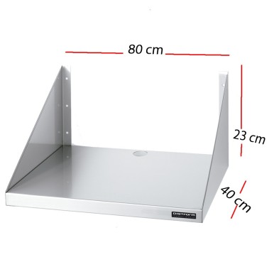 Estanteria de pared inox de 60 x 25 cm F0100207
