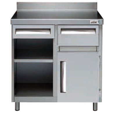 Mueble Cafetero de acero inox 100x60 cm 35-522001