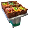 Mostrador Frutería 075634 en Inox 1948x950x1045