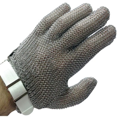 Guante de Malla INOX 448602 con correa.