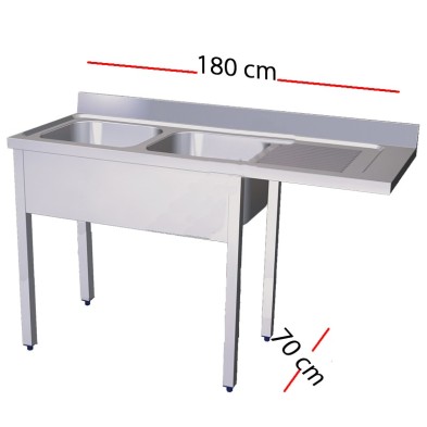 Fregadero para lavavajillas 140 x 70 cm -1 cuba