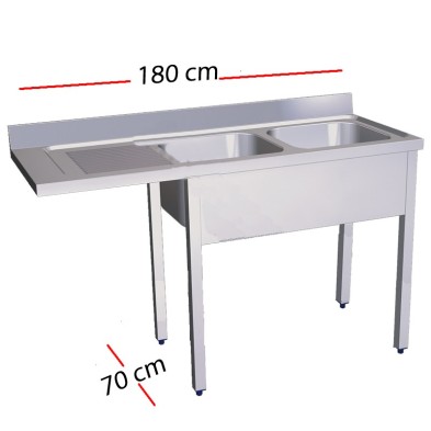 Fregadero para lavavajillas 140 x 70 cm -1 cuba