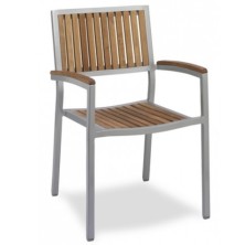 Silla con reposabrazos de terraza