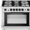 Cocina con Horno Eléctrico GN 1/1- 5 Fuegos 14.3 Kw.