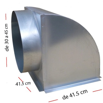 Tolva Codo galvanizada 12/12