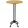 Mesa Alta de Bar Tablero Madera Ø 70 cm - Castelo