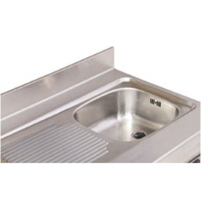 Mesa refrigerada con fregadero Fondo 70 cm