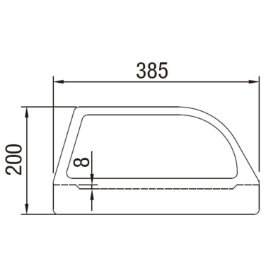 Vitrina tapas para platos 14-BS