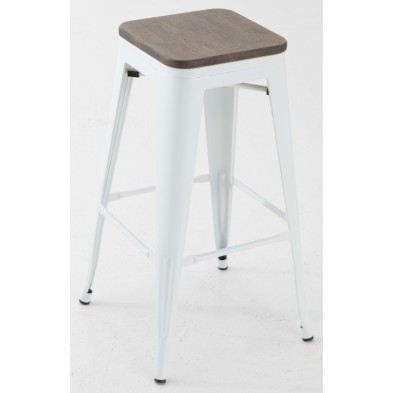 Silla para Bar de Hierro y Madera- CUARTE