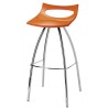 Taburete de Hierro para Bar Negro-Dorado- TAUSTE