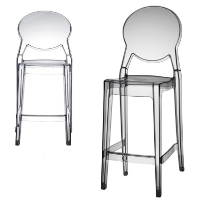 Taburete Alto CANARIAS Polipropileno Transparente
