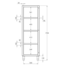Armario esquinero cerrado  