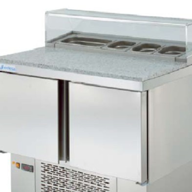 Mesa con Granito de Ingredientes 91.4x70 5-GN1/6  MPGP-100-G