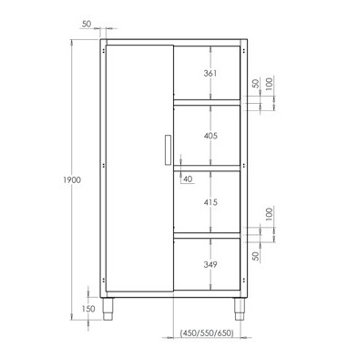Armario de pie 120 x60 cm -F0240007