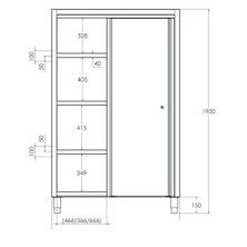 Armario de pie 120 x60 cm -F0240007