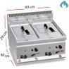 Freidora a Gas para cocinas 8 L. 6.6 Kw - GL8B
