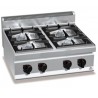 Cocina a Gas ECO sobremesa 4 Fuegos 19 Kw. 60x60
