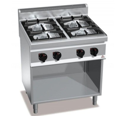Cocina a Gas Fondo 70 - 4 Fuegos 7 Kw y 3.5 kW. G7F4M