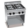 Cocina a Gas Fondo 70 - 4 Fuegos 7 Kw y 3.5 kW. G7F4M