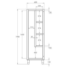 Armario de limpieza en acero