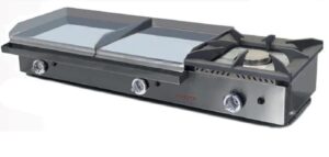 Doble plancha de cocer con fogon