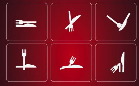 colocación de cubiertos