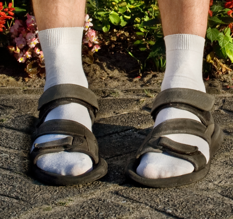 calcetines con sandalias
