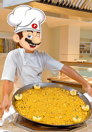 la receta de la paella