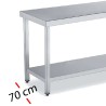 Mesa Inox fondo 70 cm